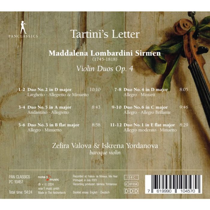 Tartini's Letter - Violin Duos op. 4 - slide-1