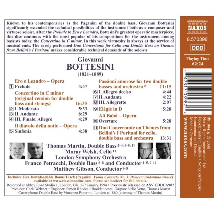 Bottesini  Giovanni: Concertino in C minor - slide-1