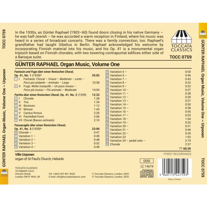 Raphael: Organ Music Vol. 1 - slide-1