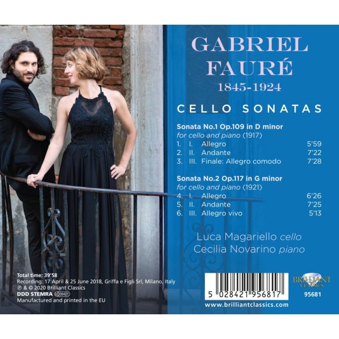 Fauré: Cello Sonatas - slide-1