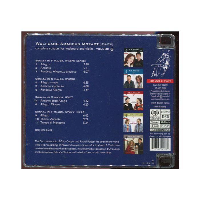 Mozart.: Complete Sonatas for Keyboard & Violin Vol. 6 - slide-1