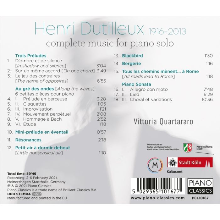 Dutilleux: Complete Music for Piano Solo - slide-1