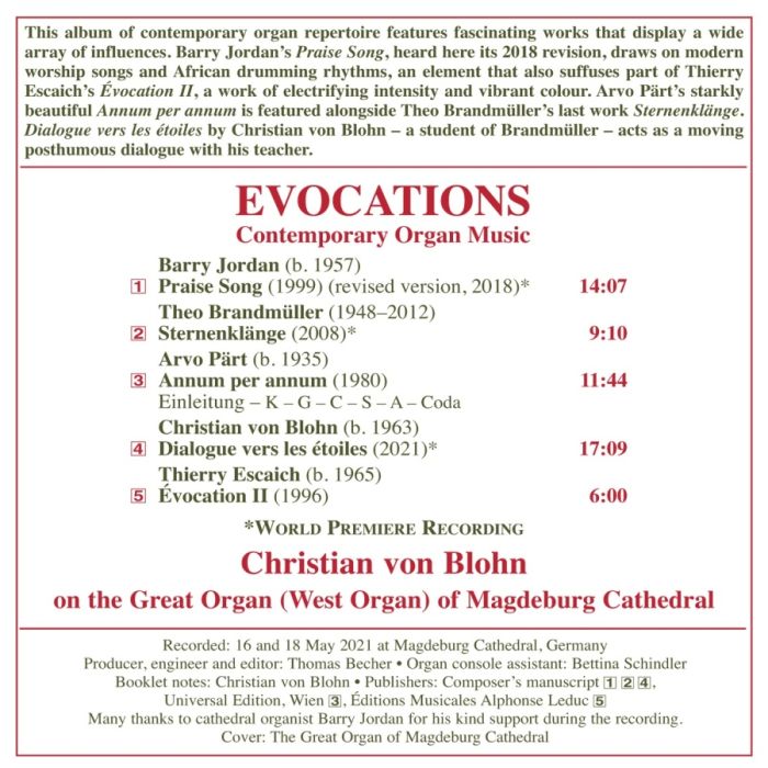 Evocations - Contemporary Organ Music - slide-1