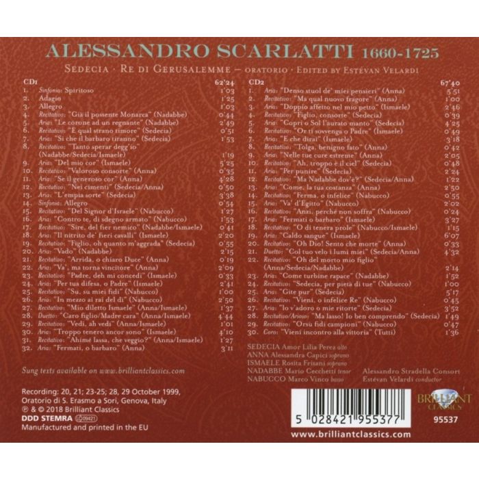 A. Scarlatti: Sedecia re di Gerusalemme - slide-1