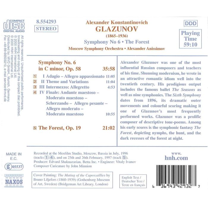 GLAZUNOV: Symphony no. 6 - slide-1