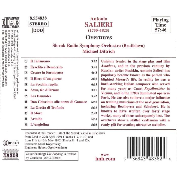 SALIERI: Overtures - slide-1