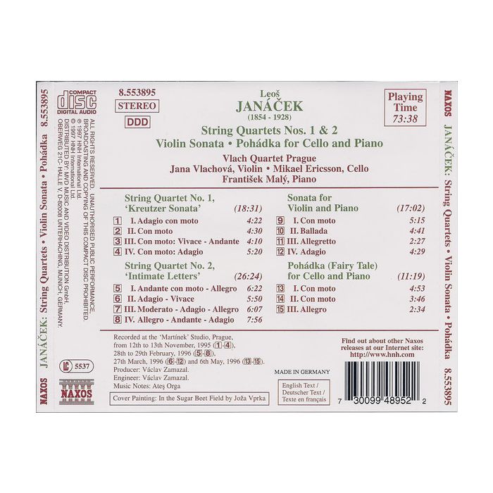 JANACEK: String Quartets - slide-1