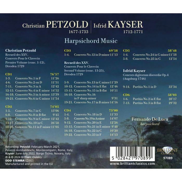 Petzold & Kayser: Harpsichord Music - slide-1