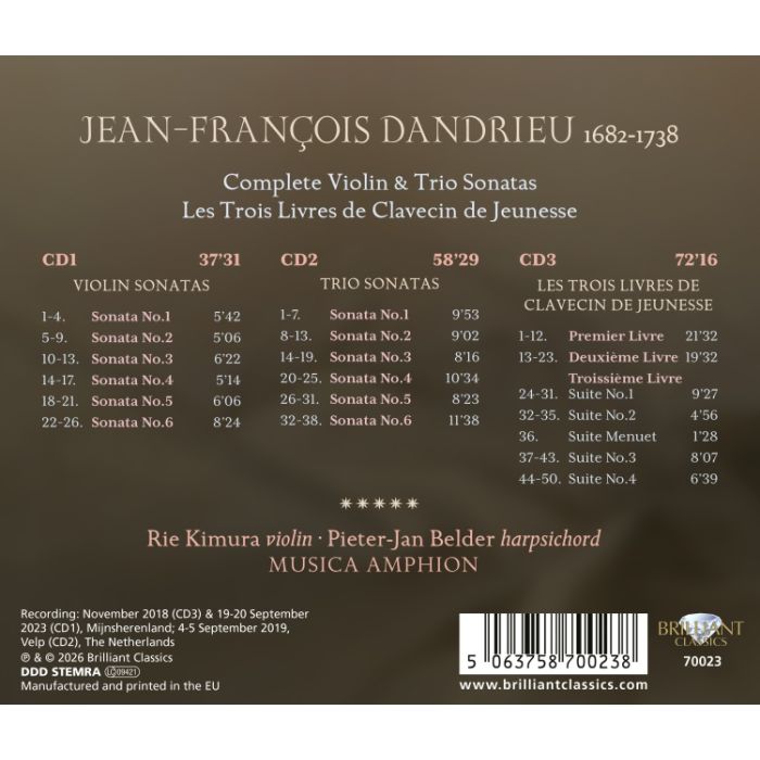 Dandrieu: Complete Violin & Trio Sonatas - slide-1