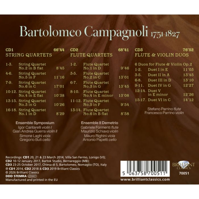 Campagnoli: String Quartets; Flute Quartets - slide-1