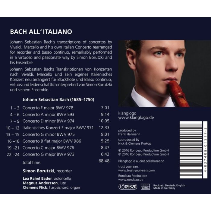 Bach all‘ italiano - aranżacje koncertów włoskich na flet prosty i b.c. - slide-1