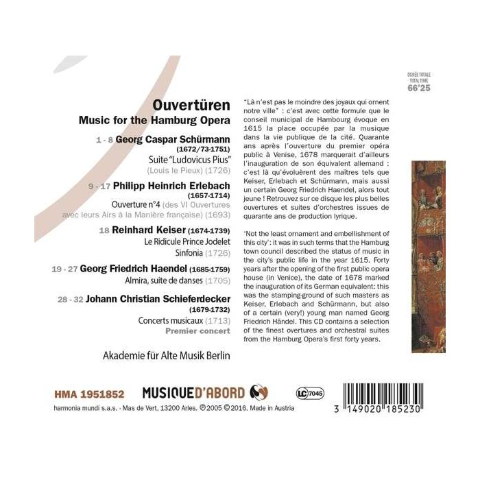 Ouvertüren - Music for the Hamburg Opera - slide-1