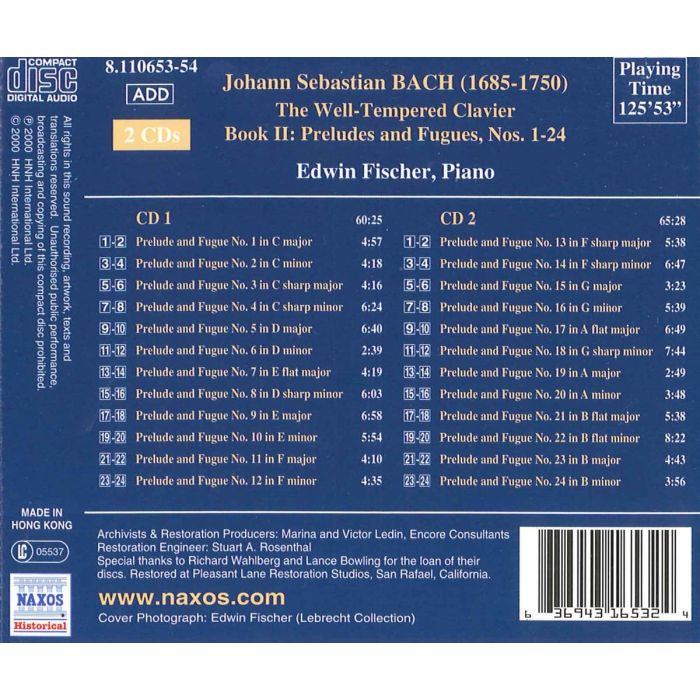 BACH: Well-Tempered Clavier Book II - slide-1