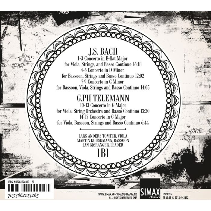 Bach & G.P. Telemann: Concertos for Viola and Bassoon - slide-1