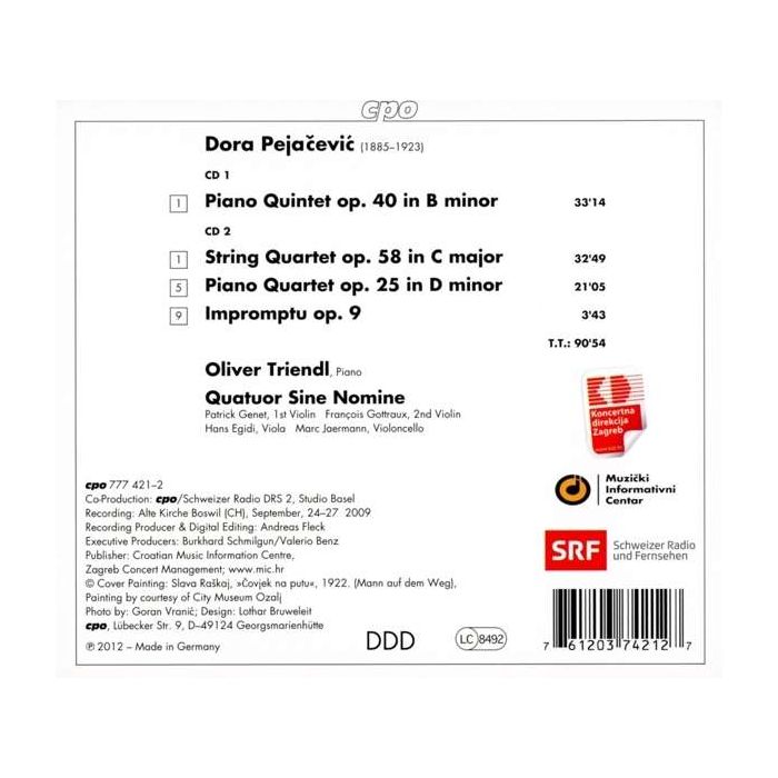 Pejacevic: Piano Quartet, Piano Quintet, String Quartet - slide-1