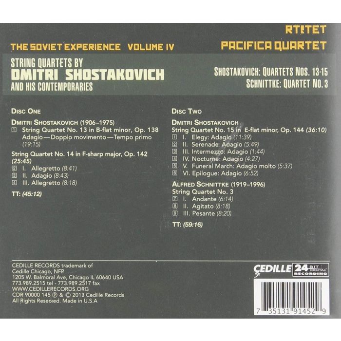 Shostakovich: String quartets vol. 4 - slide-1