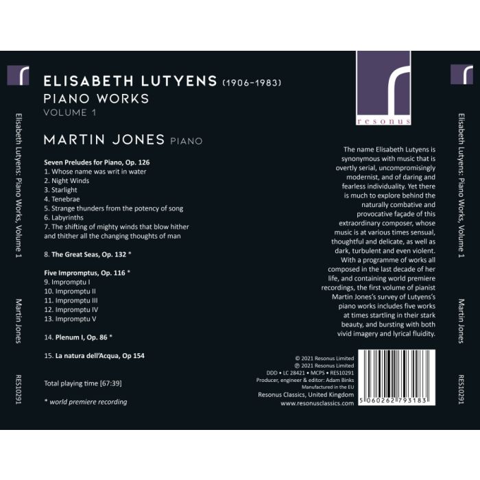 Lutyens: Piano Works Volume 1 - slide-1