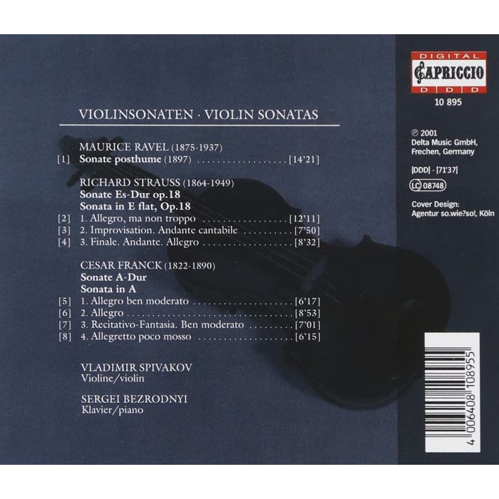 Ravel; Strauss, R; Franck - Violin Sonatas - slide-1