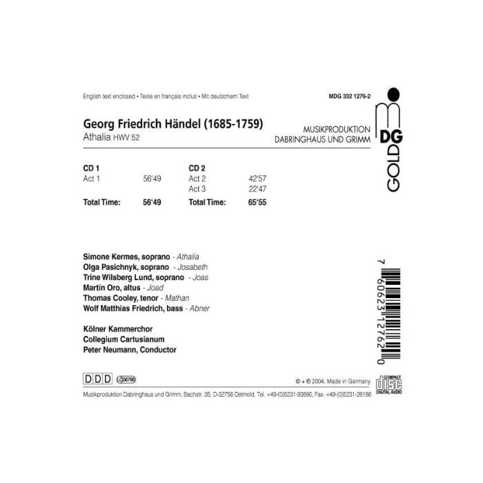 Handel: Athalia - Oratorio in Three acts HWV 52 - slide-1