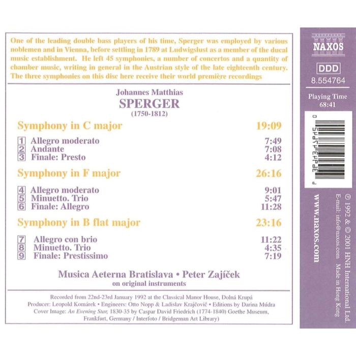 SPERGER: String Symphonies - slide-1
