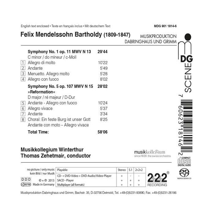 Mendelssohn: Symphonies Nos. 1 & 5 “Reformation” - slide-1