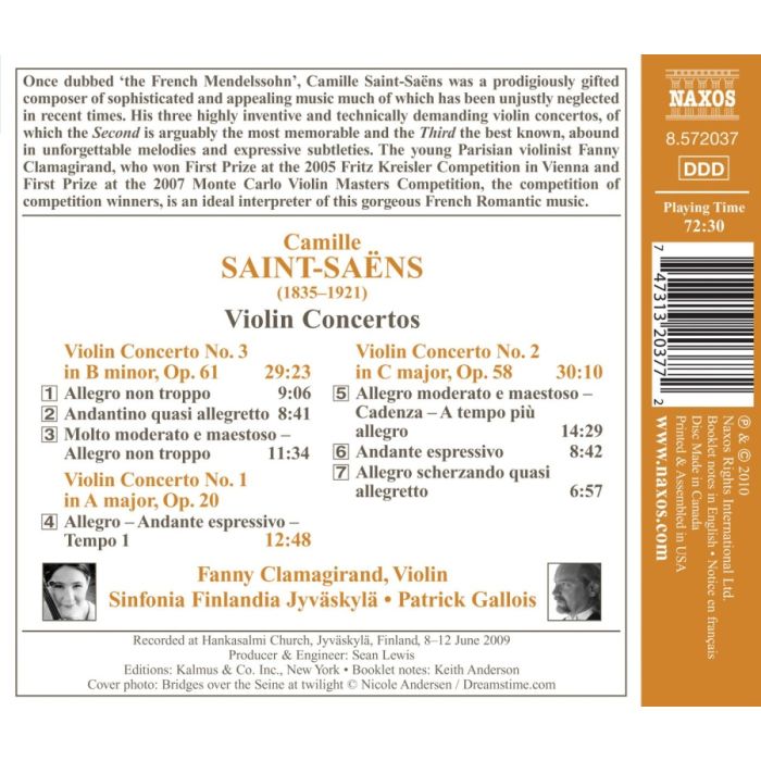Saint-Saëns: Violin Concertos - slide-1