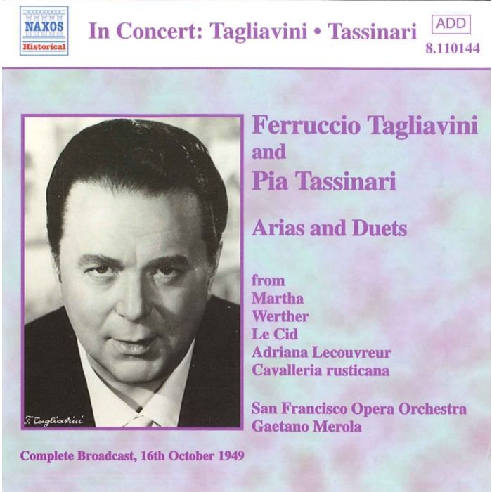 TAGLIAVINI, Ferruccio / TASSINARI, Pia: Arias and Duets (1949)
