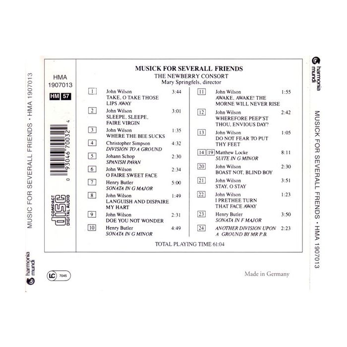 Musick for Severall Friends - slide-1