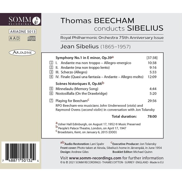 Beecham conducts Sibelius - slide-1