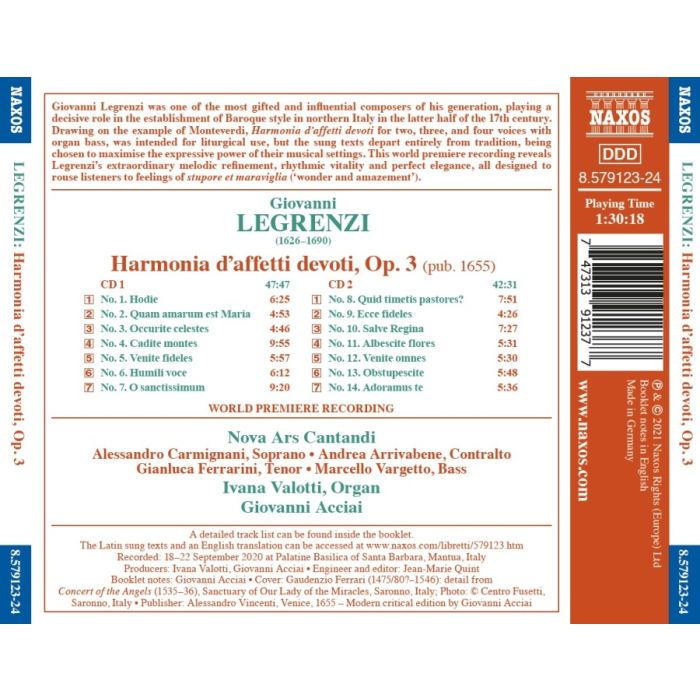 Legrenzi: Harmonia d’affetti devoti Op. 3 - slide-1
