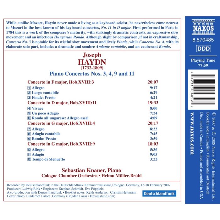 Haydn: Piano Concertos Nos. 3, 4, 9, 11 - slide-1