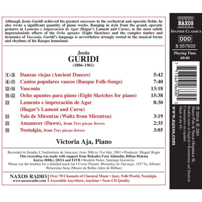 GURIDI: Piano works - slide-1