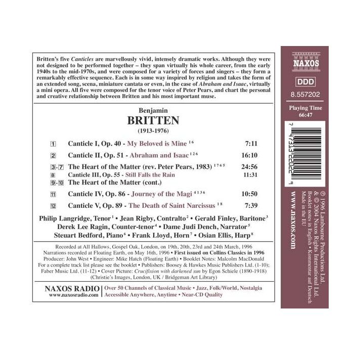 BRITTEN: Canticles Nos. I - V - slide-1