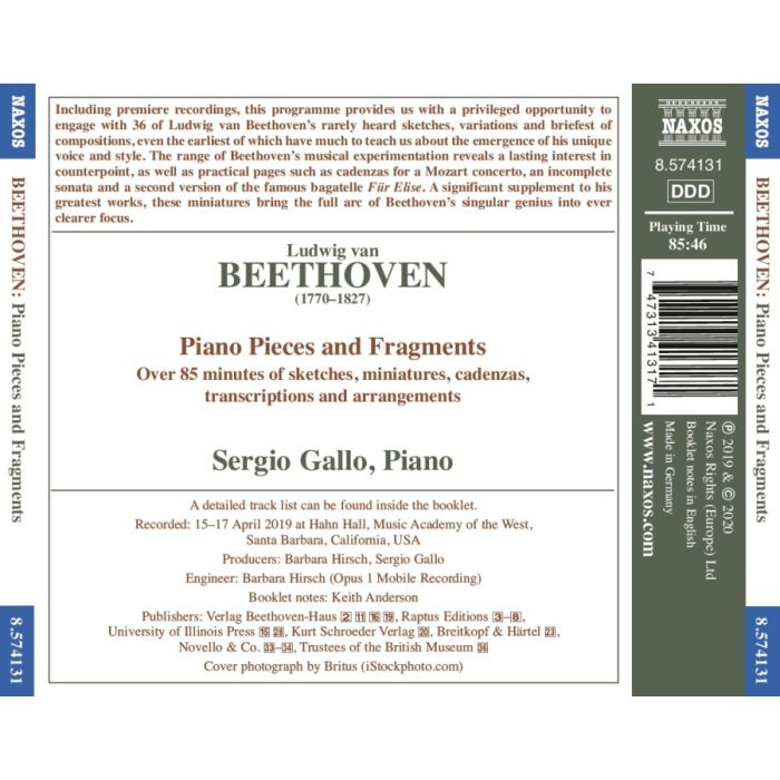 Beethoven: Piano Pieces and Fragments - slide-1