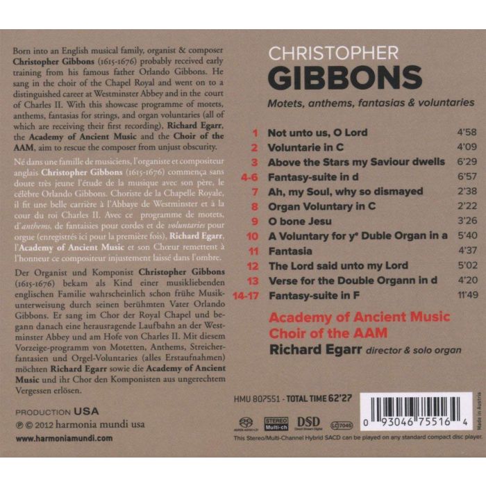 Gibbons: Motets, anthems, fantasias & voluntaries - slide-1