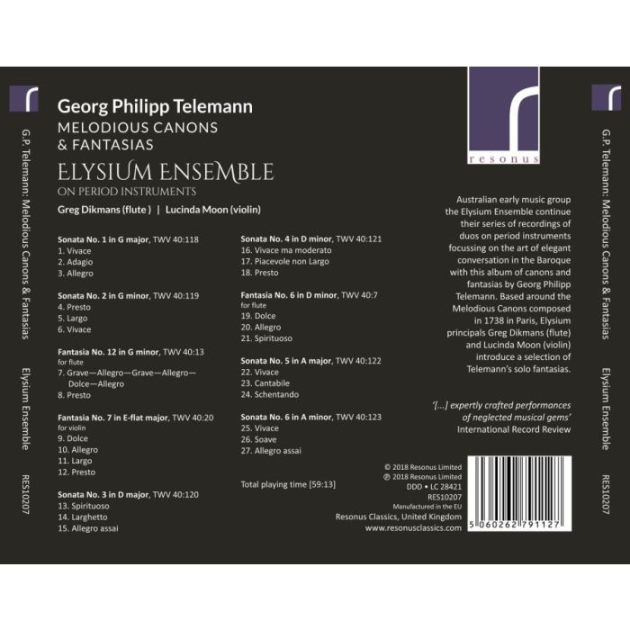 Telemann: Melodious Canons & Fantasias - slide-1