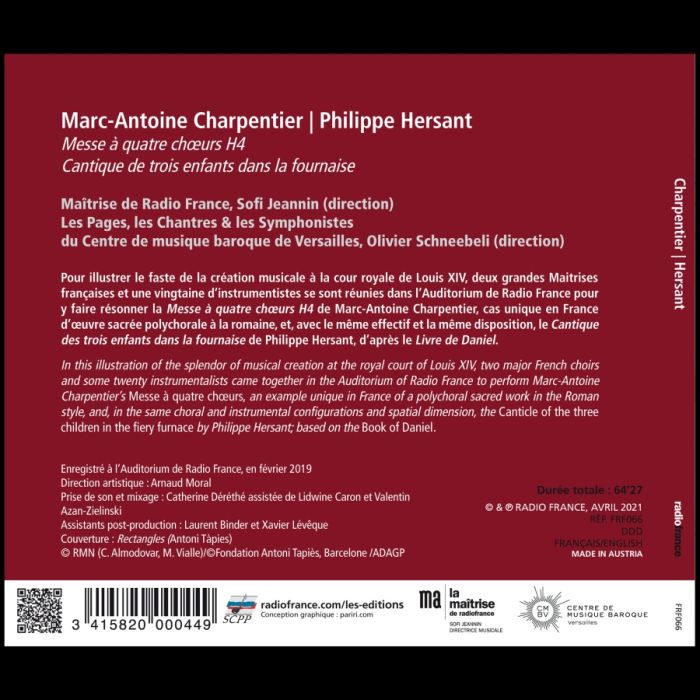 Charpentier: Messe à quatre chœurs; Hersant: Cantique - slide-1