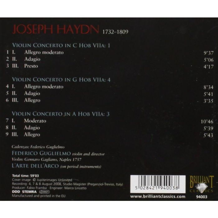 HAYDN: Violinkonzerte - slide-1