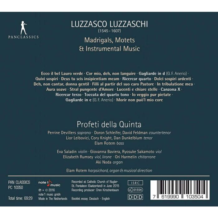 Luzzaschi: Madrigals,  Motets & Instrumental Music - slide-1