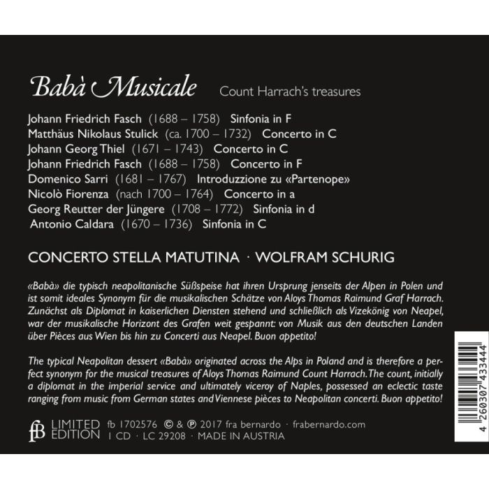 Bab? Musicale - Count Harrach’s treasures: Fasch; Caldara; ... - slide-1