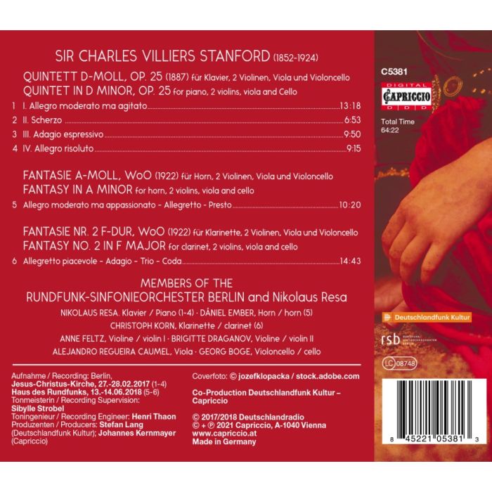 Stanford: Piano Quintet; Fantasies - slide-1