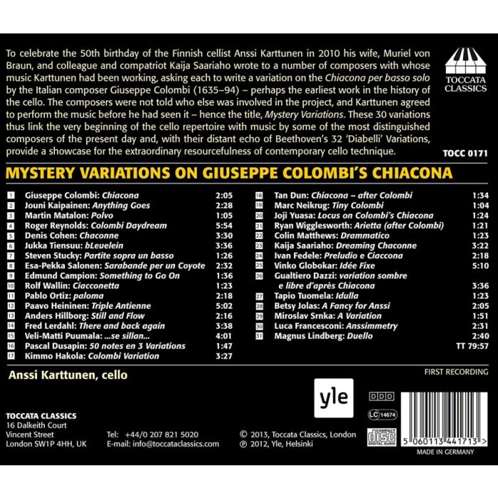Mystery Variations on Giuseppe Colombi’s Chiacona - Chiacona i wariacje napisane przez 30 współczesnych kompozytorów - slide-1