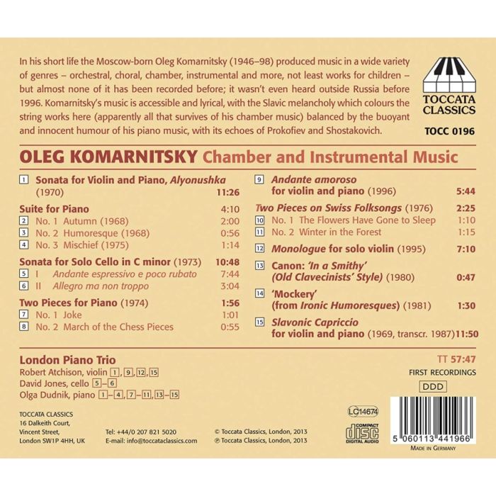 Kormanitsky: Chamber and Instrumental Music - slide-1