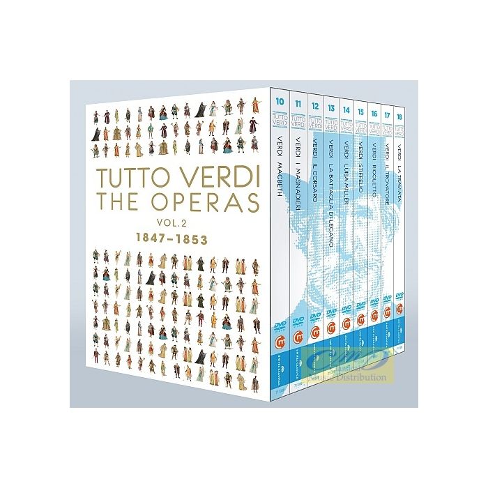 Tutto Verdi - The Operas Vol. 2, 1847- 1853 Macbeth, I masnadieri, Il corsaro, La Battaglia di Legnano, Luisa Miller, Stiffelio, Rigoletto, Il Trovatore, La Traviata