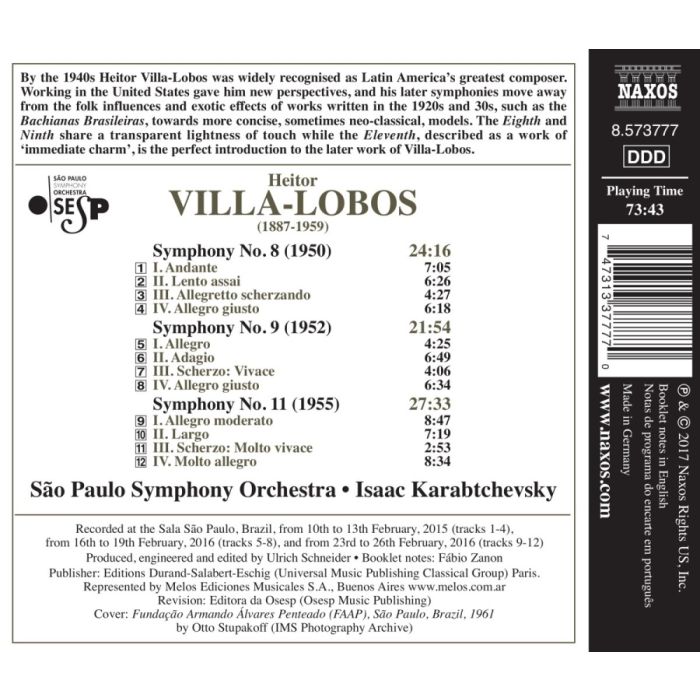Villa-Lobos: Symphonies Nos. 8; 9; 11 - slide-1