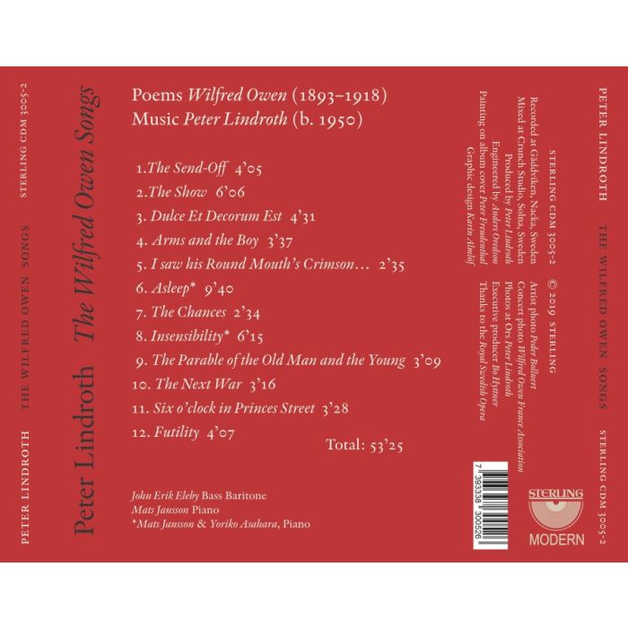Lindroth: Wilfred Owen Songs - slide-1