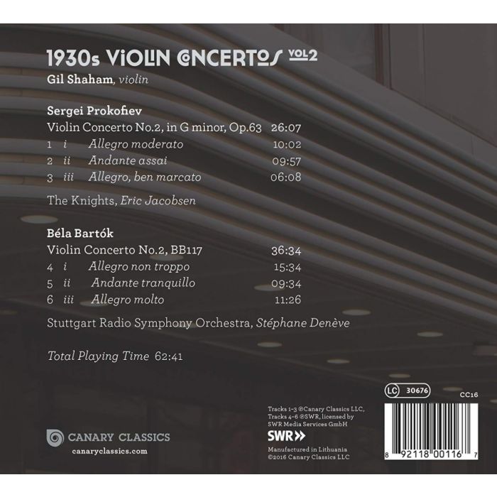 Prokofiev: Violin Concerto No. 2,  Bartok: Violin Concerto No. 2 - slide-1