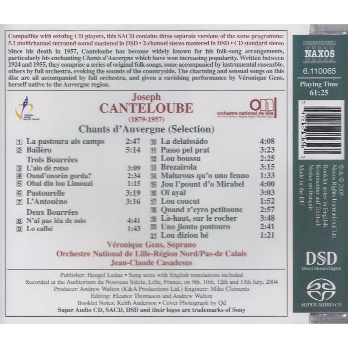 CANTELOUBE: Chants d'Auvergne - slide-1