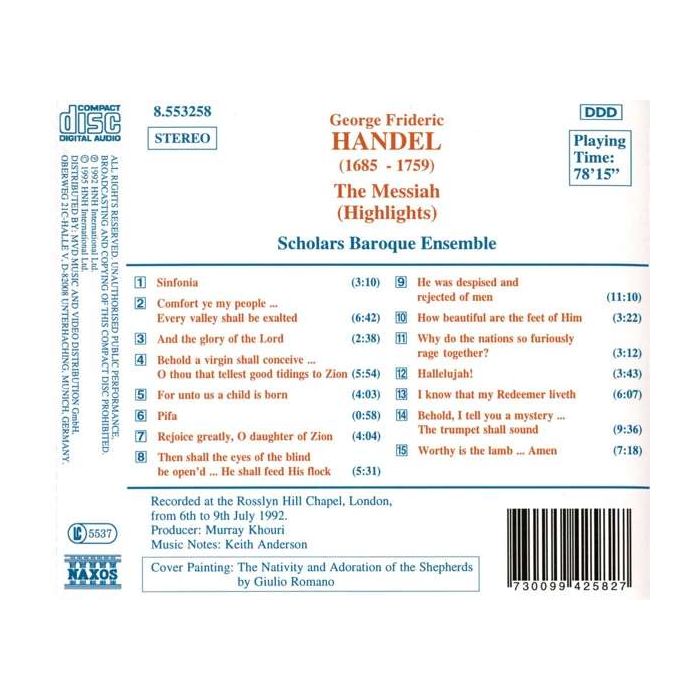 HAENDEL: Messiah (Highlights) - slide-1