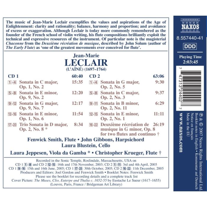 Leclair- Complete Flute Chamber Music - slide-1